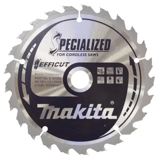 Makita Sägeblatt 165x1,4x20, 25Z EFFICUT, Holz - B-62985