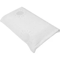Bestgoodies Nackenstützkissen aus Memory-Schaum, Füllung: Polyurethan, Bezug: Polyester, Bauchschläfer, Rückenschläfer, Seitenschläfer, allergikergeeignet, Reisekissen 23x42x11cm