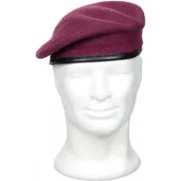 MFH Baskenmütze MFH Commando Barett schwarz - Militärbekleidung. (Commando Barett) Französisches Commando Barett, Deutsche Trageausführung