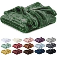 Wohndecke Kuscheldecke, Fleecedecke, Wolldecke flauschig und weich, Lavea, Sofadecke, Atmungsaktiv & Hautfreundlich, Decke