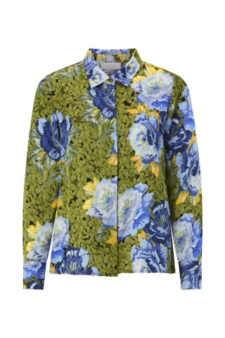 Rich & Royal - Printed Blouse urban lime - Gr. - 34
