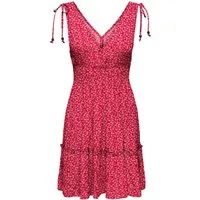 ONLY Trägerkleid ONLFERNANDA LIFE S/L DRESS WVN NOOS Viskose, regular fit, V-Ausschnitt