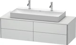 Duravit XSquare Konsolenwaschtischunterbau wandhängend Weiß Seidenmatt 1400x548x400 mm - XS4915M3636 XS4915M3636
