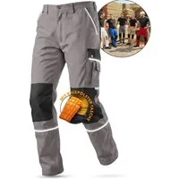 TMG International Arbeitshose Arbeitshose Bundhose Cargohose Style Arbeitshose Herren mit Kniepolstertaschen in Übergrößen erhältlich