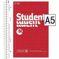 BRUNNEN Collegeblock Student, A5, gelocht, mit Mikroperforation und Ausreißhilfe