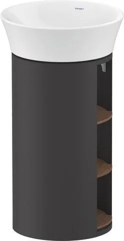 Duravit White Tulip Waschtischunterbau bodenstehend Amerikanischer Nussbaum & Graphit Matt & Seidenm WT423907758