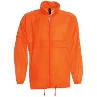 Goodman Design Regenjacke Windbreaker Damen und Herren Im Kragen integrierte Kapuze