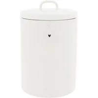 Bastion Collections Vorratsdose HEART, Keramik, Spülmaschinengeeignet, Weiß, Herz, H: 19.5cm