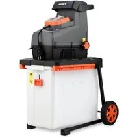 FUXTEC Häcksler FX-EGH2800B, 44 cm max. Astdurchmesser, 2800W, Walzenschneidsystem, 60L Fangbox