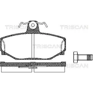 Triscan Bremsbel?ge hinten Volvo 740 760 780 850 940 960 S70 S90 V70 V90