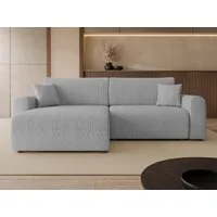 MIRJAN24 Ecksofa Floryn L Cord, mit Schlaffunktion und Bettkasten, mit zwei Dekokissen, 245x145x82 cm