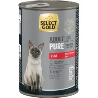 SELECT GOLD Pure Adult Paté Rind 12x400 g