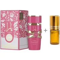 Lattafa Duft-Set Parfümöl Candy, Moi, Tous, Yara Concentrate Oil 20ml + leerer Roll-On, 1-tlg.