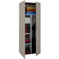 VCM Mehrzweckschrank Holz Besenschrank Staubsauger Putzschrank Vandol (1-St) 70x178x40cm Putzschrank, Haushaltsschrank