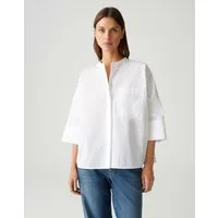 OPUS PANTS Kurzarmbluse FRUNA Oversize aus nachhaltiger Baumwolle