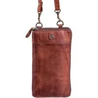 HARBOUR 2nd Umhängetasche Lina Leder Handytasche (1 Stück, 1-tlg., B/H/T)ca. 10/18,5/3 cm), gewaschenes Leder
