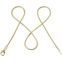 modabilé Goldkette Schlangenkette HEARTFELT 585 Gold (14 Karat), Halskette Damen 1,2mm, Damenkette 40cm dezent, Kette Made in Germany