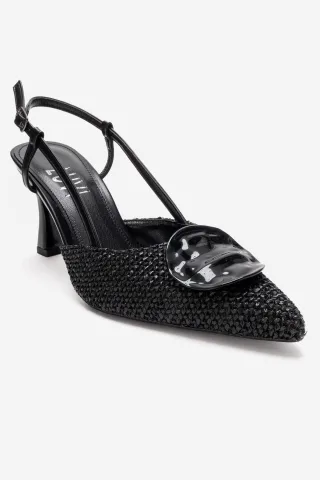 Levia Geflochtener Slingback-Pump mit spitzer Zehenpartie