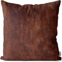 VOID Kissenbezug, Kuhfell Print Braun Outdoor Indoor Kuh Fell Tier Western