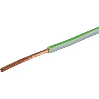 HERTH&BUSS Kabel, FLY, 1x 1,5mm², zweifarbig, 50m weiß/grün - 51275128041