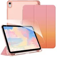 Fintie Tablet-Hülle für iPad 11 Generation 11'' 2025 (A16), iPad 10 Generation 10.9'' 2022, mit Schutzfolie-ultradünne transparente Rückseite Case mit Stifthalter