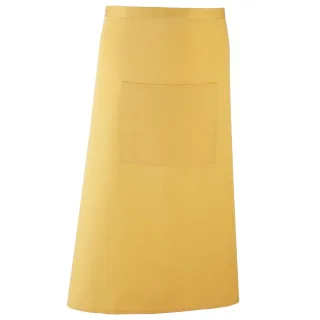 Premier Unisex Colours Barschürze (lange kontinentale Form) (2er-Pack) (Sonnenblume)