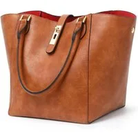 LuxusKollektion Shopper Damen Shopper Handtasche Leder Groß Henkeltasche Schultertasche