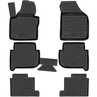 LEMENT Auto-Fußmatten passend für VOLKSWAGEN Touran I/II 2003-2015 7-Sitzer, für VOLKSWAGEN Touran (I) PkW, Passgenaue