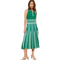 LIPSY Midikleid Lipsy gestreiftes Neckholder-Midikleid, Kurzgröße (1-tlg)