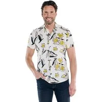 Engbers Kurzarmhemd Herren Kurzarm-Hemd aus Jersey, Beige