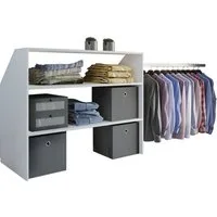 VCM Kleiderschrank Offener Kleiderschrank Dachschrägen Regal Dacho l (1-St) 90x100x50cm Regal, Begehbarer