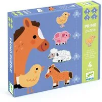DJECO Puzzle Erste Puzzle: Bauernhof für Kinder, Puzzleteile, Kinderpuzzle