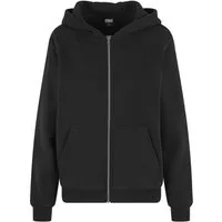 URBAN CLASSICS Cardigan Urban Classics Ladies Fluffy Zip Cardigan (1-tlg)