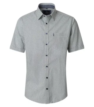 CASAMODA - Kurzarmhemd im Casual Fit grün - Gr. - XL