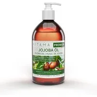 Kitama Körperöl Jojobaöl kaltgepresst naturbelassen - sanftes Baby-Öl Pflege-Öl 500ml, Pflege-Öl
