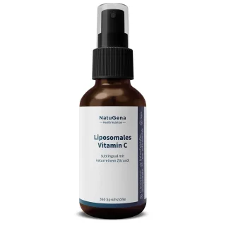 NatuGena Liposomales Vitamin C | 50 ml | sublinguales Spray mit natürlichem Zitronenöl | hohe Bioverfügbarkeit | vegan