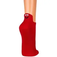 FussFreunde Sneakersocken 3 Paar Unisex Sneakers Socken mit Smiley Fersen-Stick Damen & Herren (3 Paar) mit Spezial-Piqué-Netzstrick