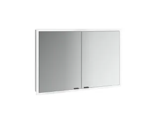 emco LED-Lichtspiegelschrank prime Slim Schwarz, 1000 mm, 2-türig, IP 20 Rückwand weiß, 949713605 949713605
