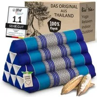 livasia Keilkissen Dreieckskissen (Classic) - 30x50x30cm, Kapok, vegan, handgefertigt