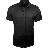 Baxboy Langarmhemd Kurzarmhemd Herren Hemd Bügelleichtes Slim Fit Kentkragen Uni B-455