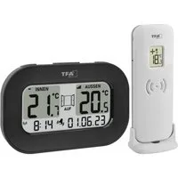 TFA Dostmann Raumthermometer 30.3046.01 COOL@HOME Funk-Thermometer mit Lüftungsempfehlung