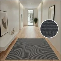 OTTO home Fußmatte Sammo, Schmutzfangmatte, Teppich, für Hausflur und Wohnbereiche, rechteckig, Höhe: 5 mm, Indoor, Eingangsmatte, Design, Scandi, Zen, rutschfeste Unterseite