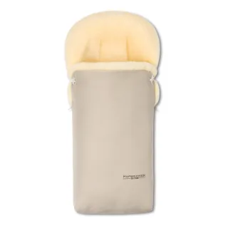 Hofbrucker Ganzjahres Lammfellfußsack Putzi beige