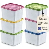 Annastore Vorratsdose Hochwertige Tiefkühldosen - Gefrierdosen - Tiefkühlboxen, von -20°C bis + 100°C - Gefrierboxen Luftdicht