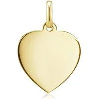 Silberkettenstore Kettenanhänger Gravuranhänger Herz 235559.400 - 585 Gold