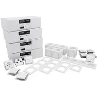 McPower Steckdose Schalter und Steckdosen Set McPower Flair Megaset 100-teilig, weiß