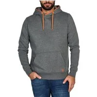 riverso Kapuzenpullover Herren Hoodie RIVSandro Regular Fit Longsleeve Sweatshirt mit Cross-Over-Kragen und Kängurutasche