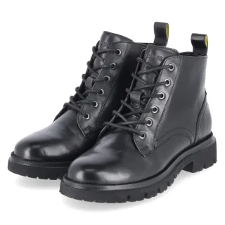 Salamander Schnürstiefeletten - Gr. 36 - Schwarz - Glattleder