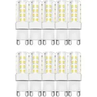 Aigostar LED-Leuchtmittel 5 W G9 LED Leuchte Leuchtmittel Lampe 450 Lumen, G9, Warmweiß 2700, 4,3 Watt, 450 Lumen, Warmweiß 2700K, G9, 10 Stück