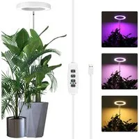 Laybasic Pflanzenlampe LED Vollspektrum Pflanzenlicht,72 LED Zimmerpflanzen Grow Lampe Winter, 3/9/12H Timer